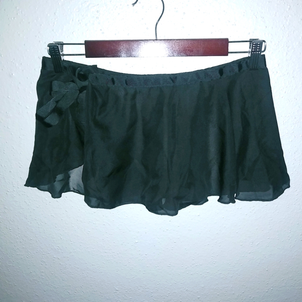 Beautiful M Ballet Dance Skirt Demi-Skirt Black Wrap Style Kids